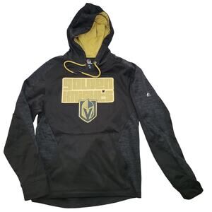Las Vegas Golden Knights NHL Men's Hoodie Black Size Small Majestic Therma Base